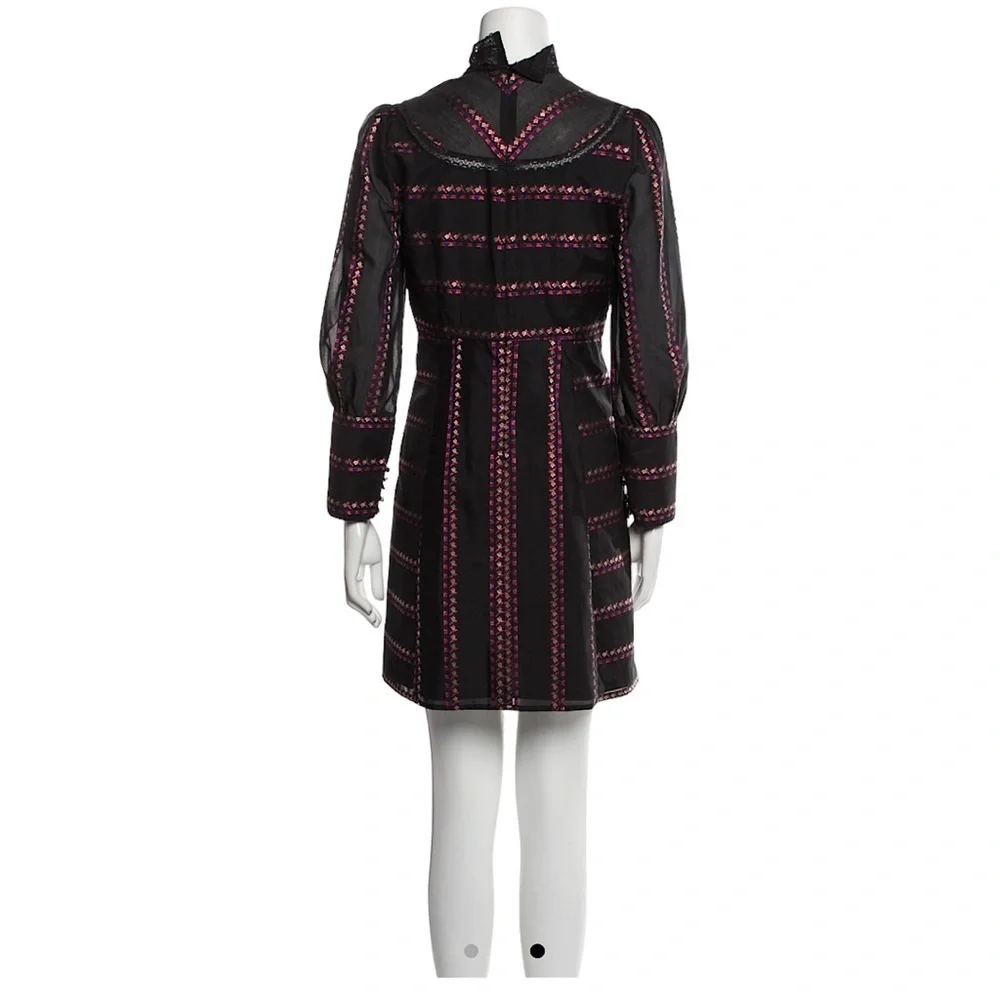 SANDRO Sibel Mock Neck Long Sleeve Dress - Picture 3 of 14